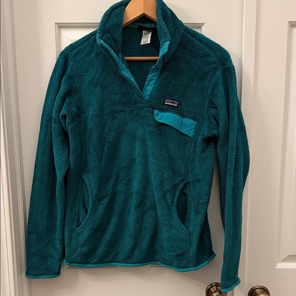 Patagonia Women's Teal Re-Tool Snap-T Pullover